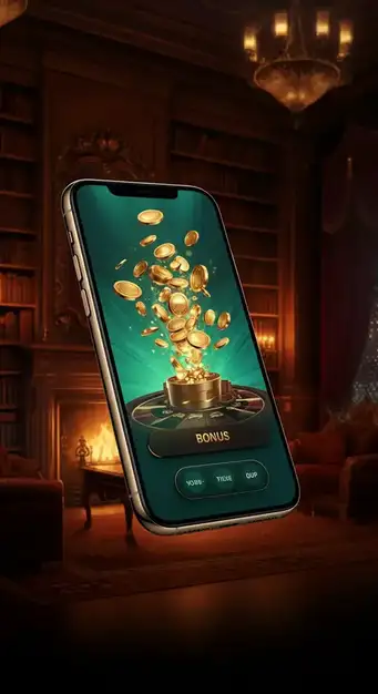 A visually striking King Billy Casino bonus banner displaying a golden crown, a stack of golden coins, and various casino game icons, emphasizing the generous welcome package and exciting promotions available to players.